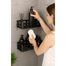 Eco Lounge Ikili Yapışkanlı Raf Duş Rafı Banyo Rafı Mutfak Rafı Organizer Düzenleyici Saklayıcı Sabunluk Şampuanlık