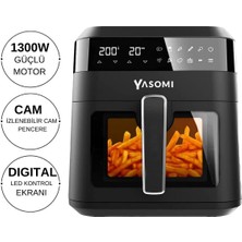 Allians Y60 1300W Akıllı 6l Siyah Fritöz, Güçlü ve Şık Tasarım, Türkiye Garantili