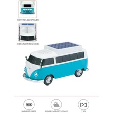 Başkenttekno Bluetooth Hoparlör Retro Araba Vosvos Tasarımlı Solar Şarjlı Speaker D70