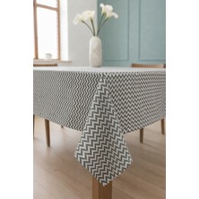 Rona Home Şık Desenli Masa Örtüsü - Leke Tutmaz Kaliteli Kalın Kumaş - Modern Masası Örtüsü