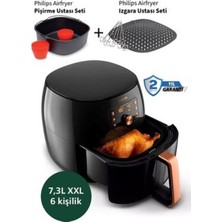 Allians HD9867 Super Set Premium Xxl 7,3 Litre Airfryer ve Mutfak Tartısı Seti