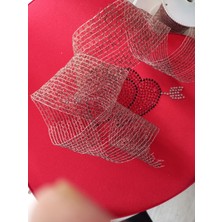 Helvacıoğlu Çikolata Dekoratif File Kurdele, 5 cm Eninde , 1 Metre Fiyatıdır