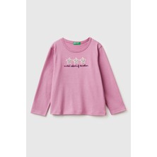 United Colors Of Benetton 2g9 Kadın / Kız Kk_baskılı Payetli Regular Fit Uzun Kollu T-Shirt Model Kodu: ( 3ATNG10KZ2G9)