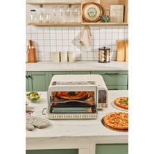 Allians Vintage Tarzında Çok Fonksiyonlu Pizza ve Airfryer Makinesi, Pratik Kullanım