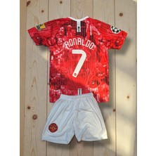 North Stand Nostaljik Manchester United Resimli Ronaldo Çocuk Forma