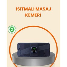 Argesco Mühendislik Isıtmalı Masaj Kemeri Dijital Ekranlı Bel Çevresi 100 cm Altı Uyumlu
