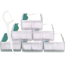 Layfhex Kürdanlı Diş Ipi Plastik Kutulu 240 Adet Diş Eti Dostu Dayanıklı Esnek Taşınabilir