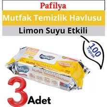 Trendhane Mutfak Yüzey Temizlik Havlusu L Limon Kokulu L Çok Amaçlı L 3*100