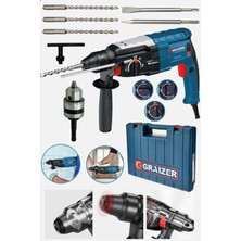 PremiumPort 3000W Bakır Sargılı Hilti Matkap, Metal Şanzumanlı, 5 Uç ve Yedek Mandren