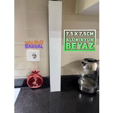 Beyaz Paslanmaz Alüminyum Doğalgaz Borusu Gizleme Kanalı 7,5x7,5cm (Ölçü Iletiniz)