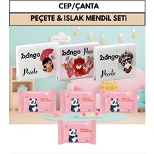 Trendhane Cep L Çanta Peçete ve Islak Mendil Seti