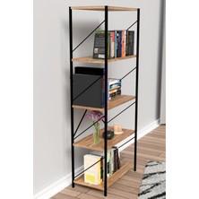 Dekozum 150 cm Kitaplık Metal Dekoratif Çok Amaçlı Raf
