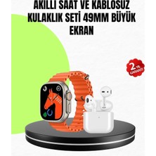 Argesco Mühendislik Watch 9 Max Akıllı Saat Seti 2 Kordonlu Kablosuz Kulaklık Hediyeli