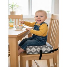 Mc.Pierobaby Mama Sandalyesi Yükseltici Sandalye Yükseltici Minderi Destek Minderi 34X34X10 cm Zigzag