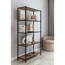 Dekozum Scarlet Metal Kitaplık 5 Raflı Çok Amaçlı Dosya Kitap Rafı Ofis Salon Mutfak Raf 150 cm Atlantikçam