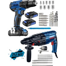 PremiumPort Eko 2li Set 4200W Kırıcı Delici Hilti 58V Şarjlı Matkap