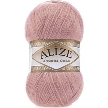 Alize Angora Gold (5 Adet) 144 Koyu Pudra Rengi El Örgü Ipliği