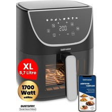 Allians 1700W Xl Dokunmatik Airfryer, Cam Kapaklı, Ayarlı Sıcak Hava Fritözü