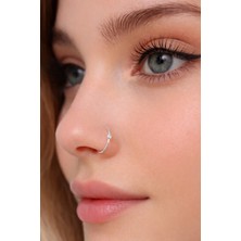 Sacce Scarves & Accessories Zirkon Tektaş Halka Hızma İthal 925 Ayar Gümüş