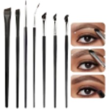 Trade Bazaar 7 Parça Profesyonel Eyeliner & Kaş Makyaj Fırça Seti – Ultra Ince Uçlu, Tüm Cilt Tiplerine Uygun