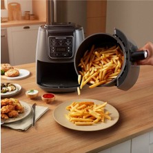 Allians Közlü Airfryer Xl 4 Kişilik, Siyah Parlak, Hızlı ve Sağlıklı Pişirme