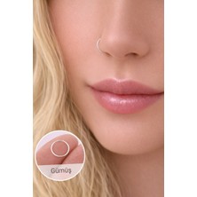 Sacce Scarves & Accessories 8 mm Düz Halka Hızma İthal 925 Ayar Gümüş