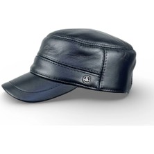 Karnas Şapka Kışlık Erkek Deri Kasket Kulaklıklı Bedensiz Model