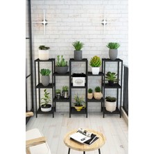 Dekozum Mimoza Çok Amaçlı Moblen Saksılık Çiçeklik Rafı Saksı Çiçek Standı Raf 13 Raflı