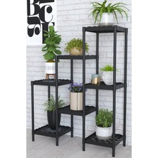 Dekozum Moblen 7 Raflı Dekoratif Amaçlı Ayaklı Saksılık Çiçeklik Saksı Standı