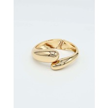 Miruva Sarmal Altın Renk Çelik Kadın Kelepçe- 14K