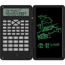 PremiumPort Dijital Ekranlı 6 Inç Stylus Hesap Makinesi, Dual Bilimsel Fonksiyonlu