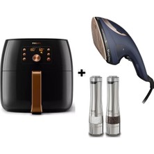 Allians Çift Fonksiyonlu Çok Amaçlı Set: Hava Fritöz, Buharlı Ütü ve Öğütücü