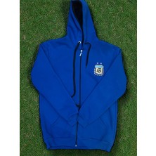 North Stand Arjantin Slim Fit Dar Kalıp Kapüşonlu Fermuarlı 3 Iplik Sweatshirt