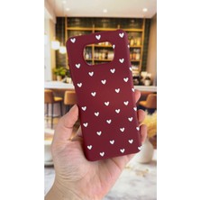 Vip Case Poco X3 ve X3 Pro Uyumlu Beyaz Kalp Desenli Silikon Darbe Emici Klasik Korumalı Rubber Kılıf