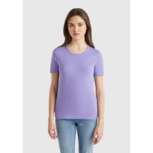 United Colors Of Benetton Mor Kadın / Kız Bnt-W Kısa Kol Tshırt Model Kodu: ( 124P3GA2E16A01W6)