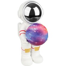 Azurtech Çocuklar Için Lazer Astronot Işıklı Bluetooth Hoparlör – Yumuşak Gece Lambası, 1000MAH Batarya, Type-C Şarj, Micro Sd & USB Müzik Oynatma – Yatak Odaları Için Ideal