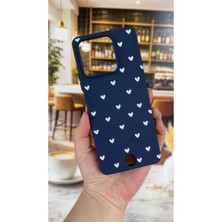 Vip Case Reeder S71 Uyumlu Mini Beyaz Kalp Desenli Silikon Darbe Emici Klasik Korumalı Rubber Kılıf