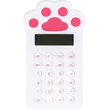 PremiumPort Çocuklar Için Renkli Pati Desenli Dijital Hesap Makinesi