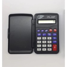 PremiumPort Mini Kapaklı Hesap Makinesi, Taşınabilir ve Şık Tasarım