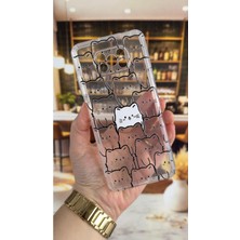 Vip Case Poco X3 Uyumlu Manycat Desenli Şeffaf Darbe Emici Kamera Korumalı Clear Kılıf