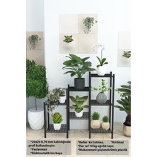 Dekozum Yasemin Metal Çiçeklik Saksılık Saksı Standı Dekoratif Saksılık Raf