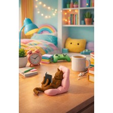 Novatech İnovasyon Kitap Okuyan Kedi Objesi Masaüstü Dekoru Ev Dekorasyonu Hediye Alternatifi