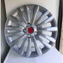 Yk Fiat Egea Uyumlu 15 Inç Jant Kapağı 4'lü Takım Amblem Hediyeli