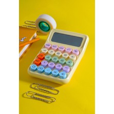 PremiumPort Renkli Tasarım Hesap Makinesi, Şık ve Kullanışlı Sarı Renkli Model