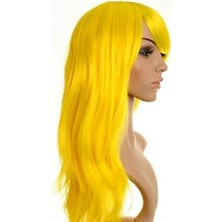Argesco Mühendislik Sarı Renk Uzun Parti Peruğu