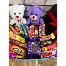 Özbience Sevimli Ayıcıklar ve Çikolata Dolu Hediye Kutusu, Tatlı Anlar Için!