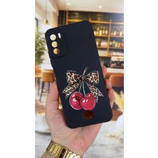 Vip Case Reeder S19 Max Pro S Uyumlu Kiraz Fiyonk Leopar Desenli Silikon Darbe Emici Klasik Rubber Kılıf