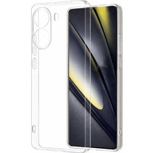 CepStok Poco X7 Pro Kılıf Şeffaf Kamera Korumalı Esnek Yumuşak Silikon