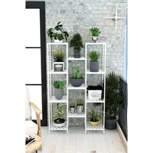 Dekozum Mimoza Çok Amaçlı Moblen Saksılık Çiçeklik Rafı Saksı Çiçek Standı Raf