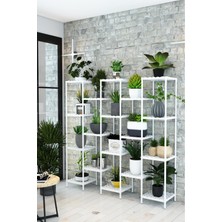 Dekozum Mimoza Çok Amaçlı Moblen Saksılık Çiçeklik Rafı Saksı Çiçek Standı Raf